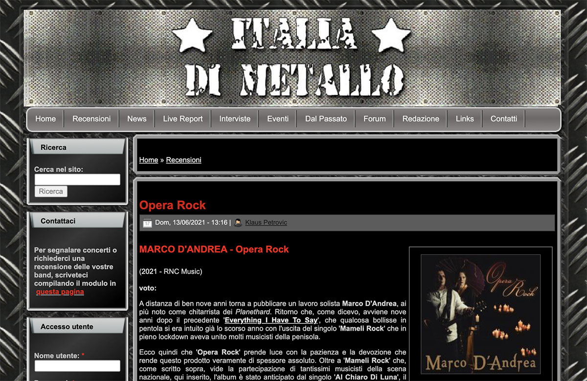 italia di metallo - opera rock